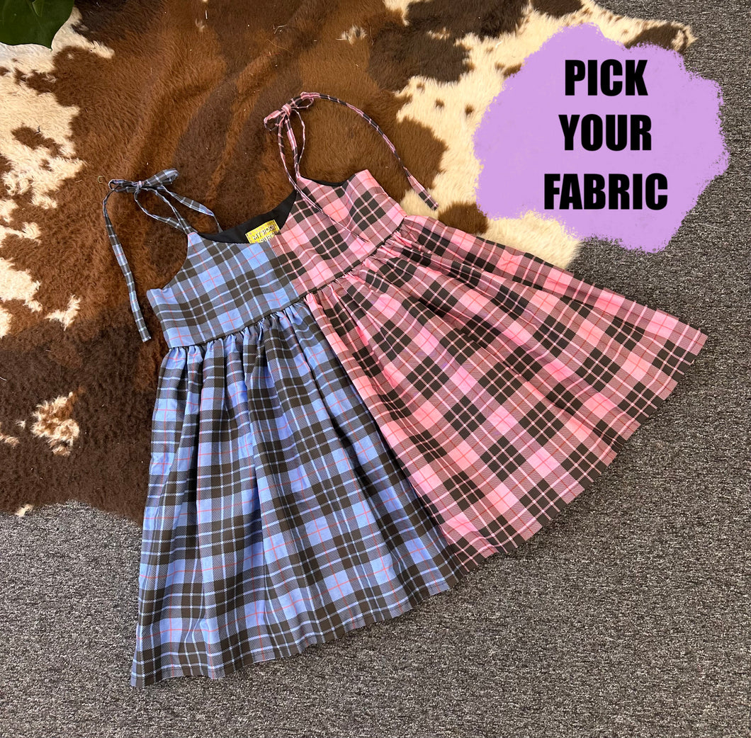 Split Tartan Cami